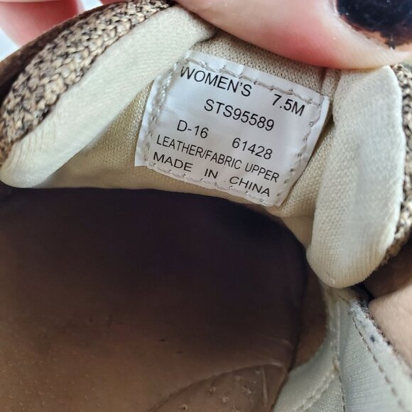 Sperry Topsiders Women's STS95589 Tan Leather Slip On Loafer Boat Shoes US 7.5M - Picture 9 of 10